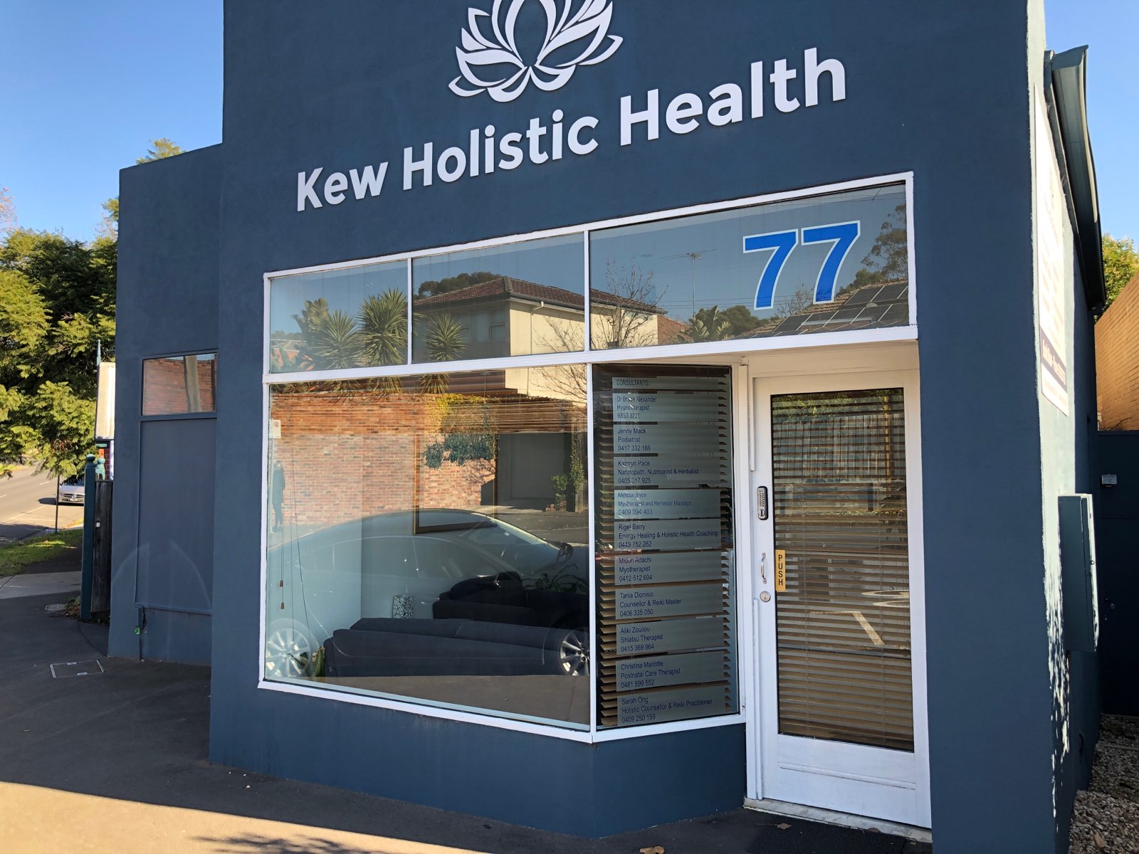 Kew Holistic Health clinic exterior